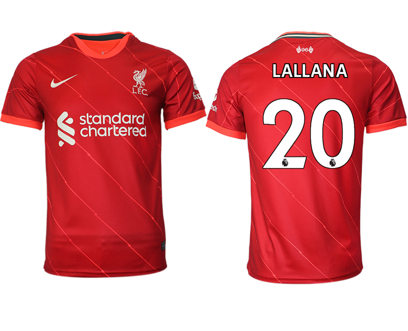 Men 2021-2022 Club Liverpool home aaa version red #20 Soccer Jersey